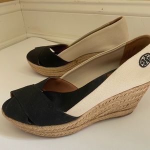 Tory Burch Peep Toe Espadrille